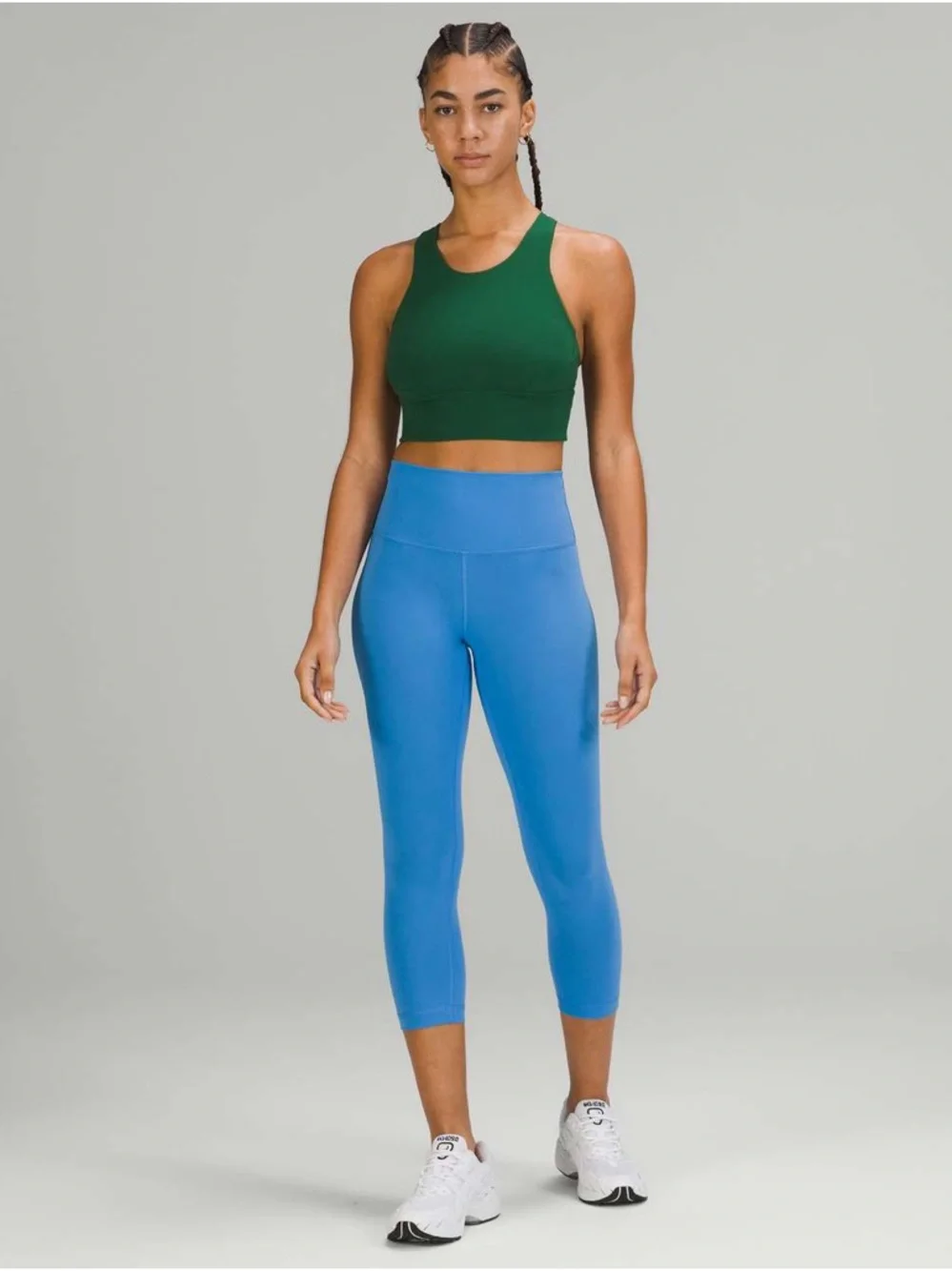 Lululemon Wunder Train Longline Bra Medium Support, C/D Cup Everglade Green - Picture 2 of 6